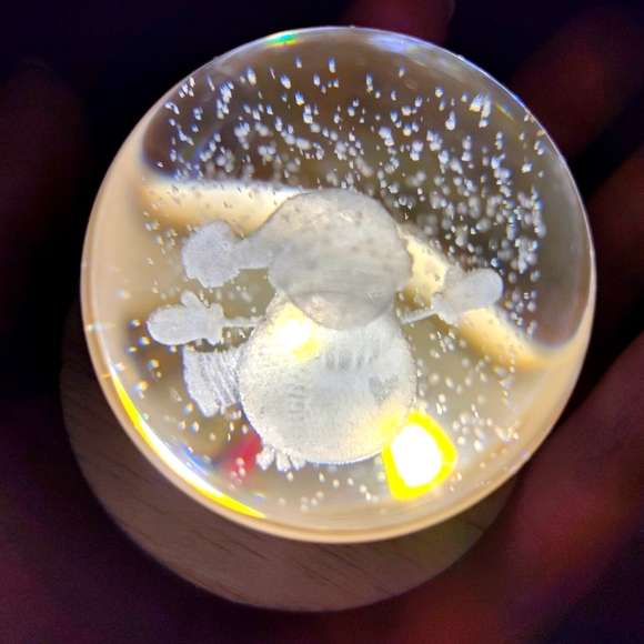 Snowman USB Crystal Light NWOT - Picture 3 of 4